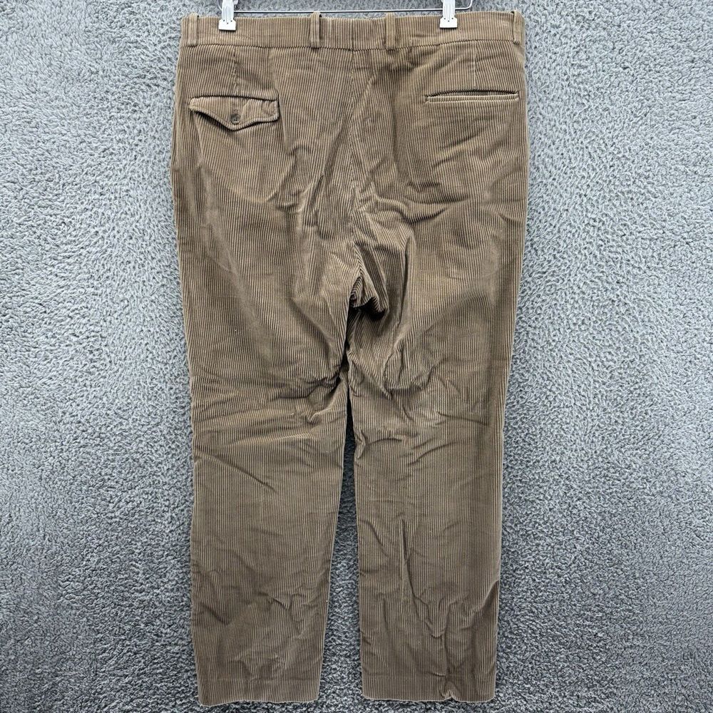 VTG WM F Farah Womens 18 36" Brown‎ Corduroy Chino Pants Straight Fit High Rise - Picture 8 of 8